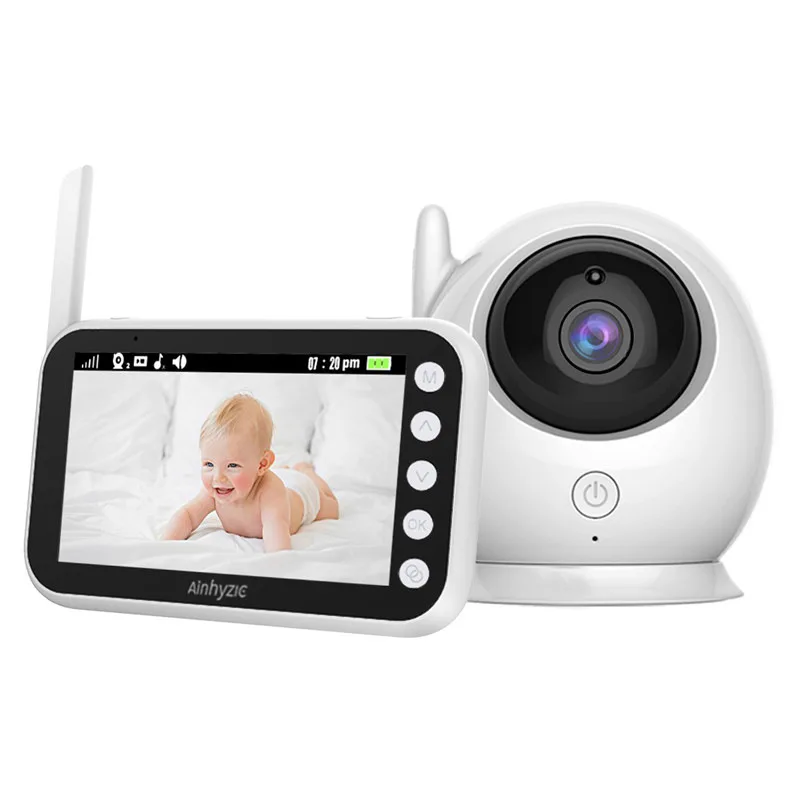 4.3 inch Wireless Video Color Baby Monitor High Resolution Baby Nanny Security Camera Night Vision Temperature Monitoring