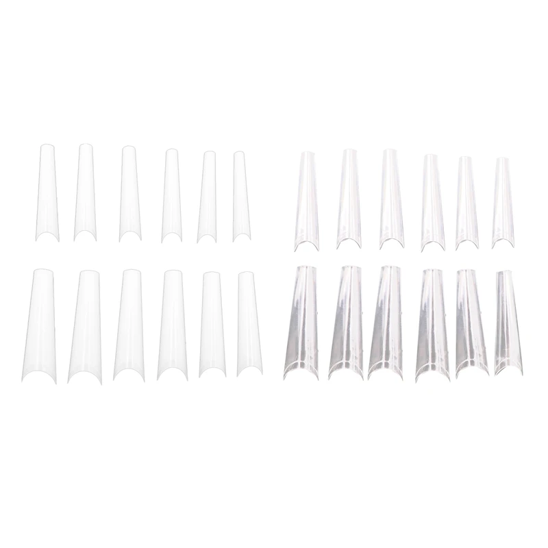 

240Pc Extra Long Fake Nails Tips, Coffin Shape Nail Tips Full Cover Manicure Design Acrylic Nails for Women