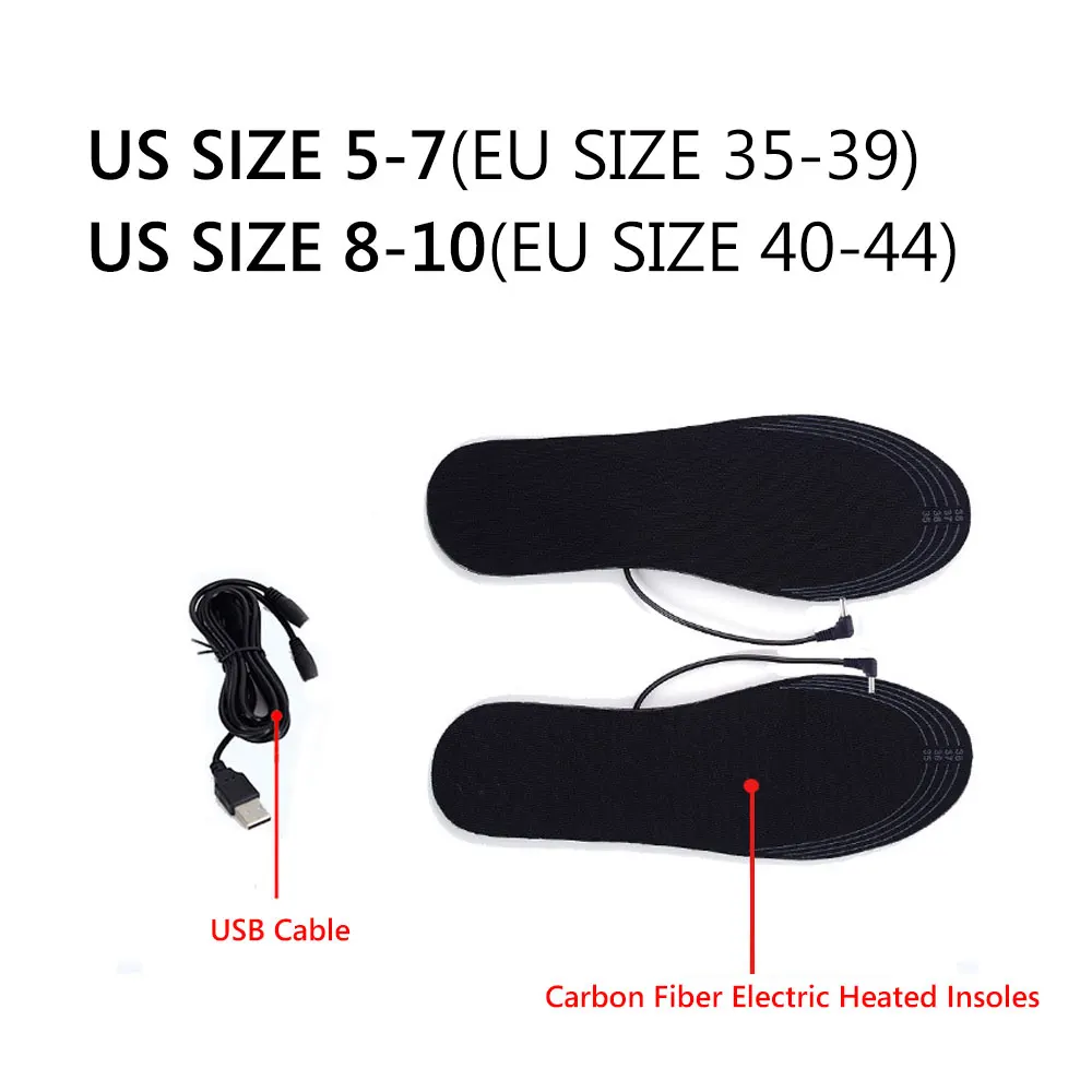 1 пара USB-стельки для ног |