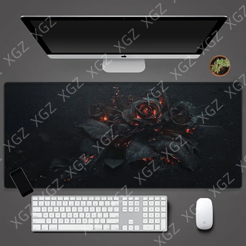 

Yuzuoan XL Black Background Mouse Pad Large Speed Gaming Mouse Pad Soft Notebook Computer Direct Keyboard Durable Desktop Home