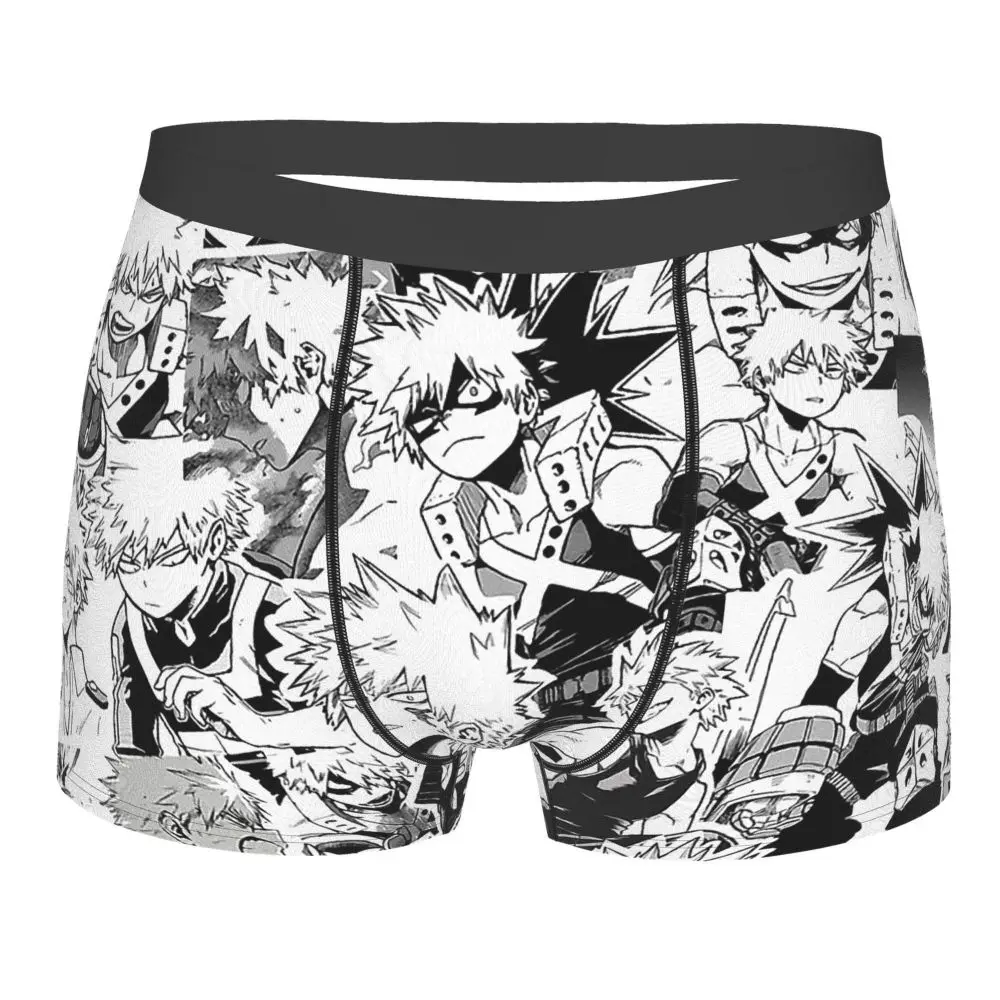 

Katsuki Bakugo My Hero Academia Deku One for All Underpants Breathbale Panties Man Underwear Print Shorts Boxer Briefs