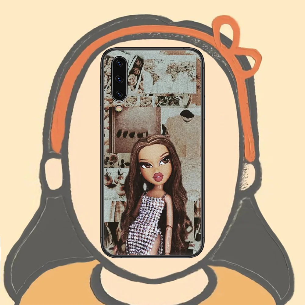 

Fashion Brand Doll Bratz Phone Case For Samsung Galaxy A 3 5 7 8 10 20 20E 21S 30 30S 40 50 51 70 71 black Cover Fashion Shell