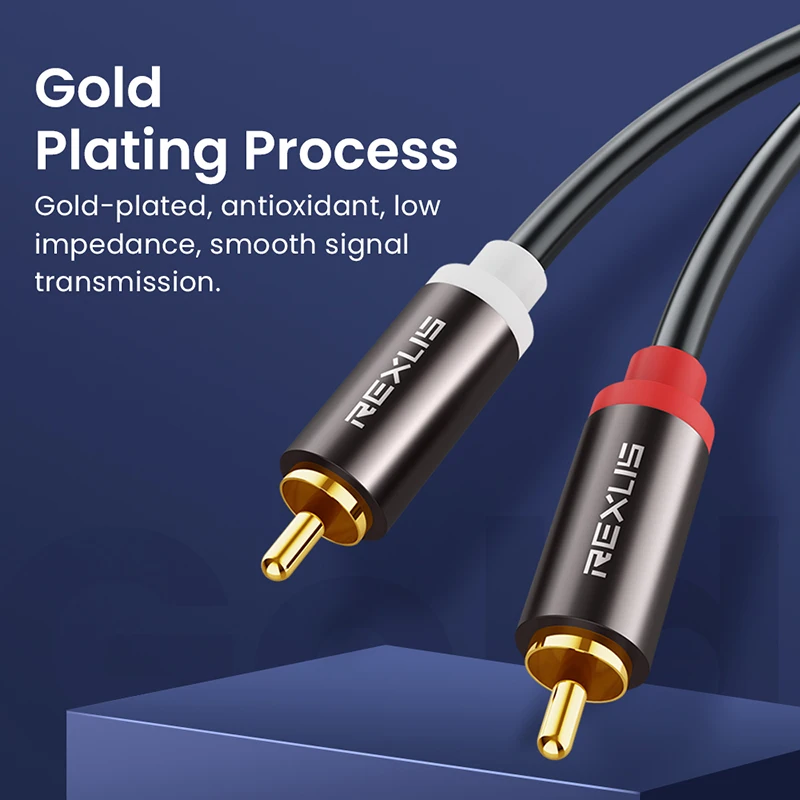 Аудиокабель 2RCA папа-папа 2 RCA папа AV патч-корд усилитель мощности DVD HD плеер