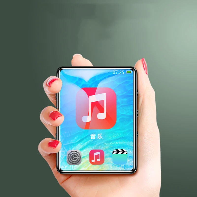Полноэкранный Bluetooth 5.0mp3 плеер X60 MP4 с сенсорным экраном 1 8 дюйма Built in Speaker радио