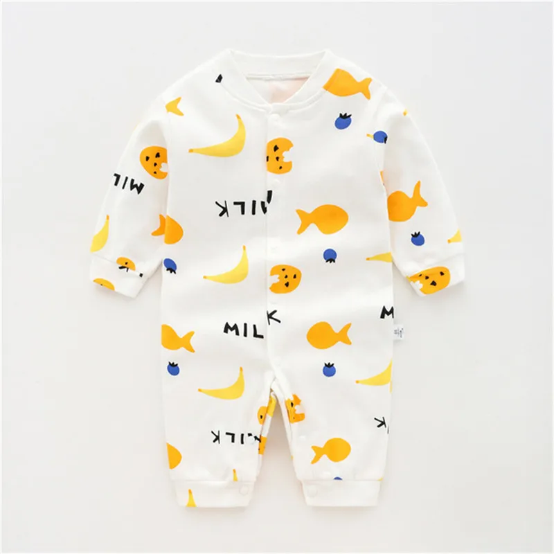 

Cotton Baby Jumpsuit Baby Long Sleeve Toddler Romper Clothes Newborn Cute Romper Baby Home Clothes Baby Girl Winter Clothes