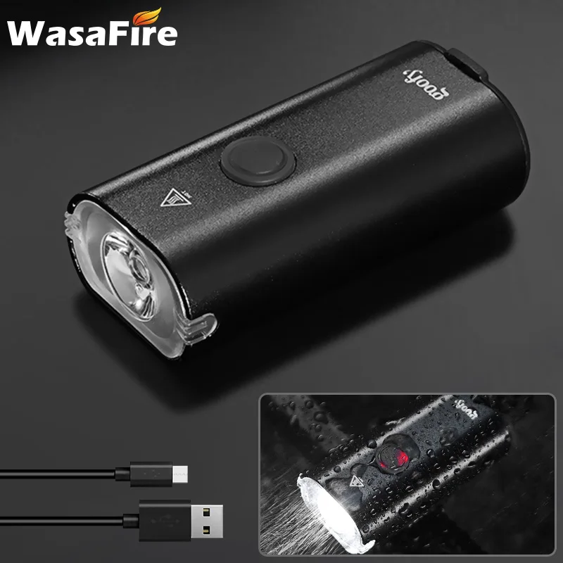 

WasaFire T6 LED Flashlight Bicycle Lamp USB Rechargeable Torch Bike Front Light Waterproof Night Riding Lamp Cycling Headlight