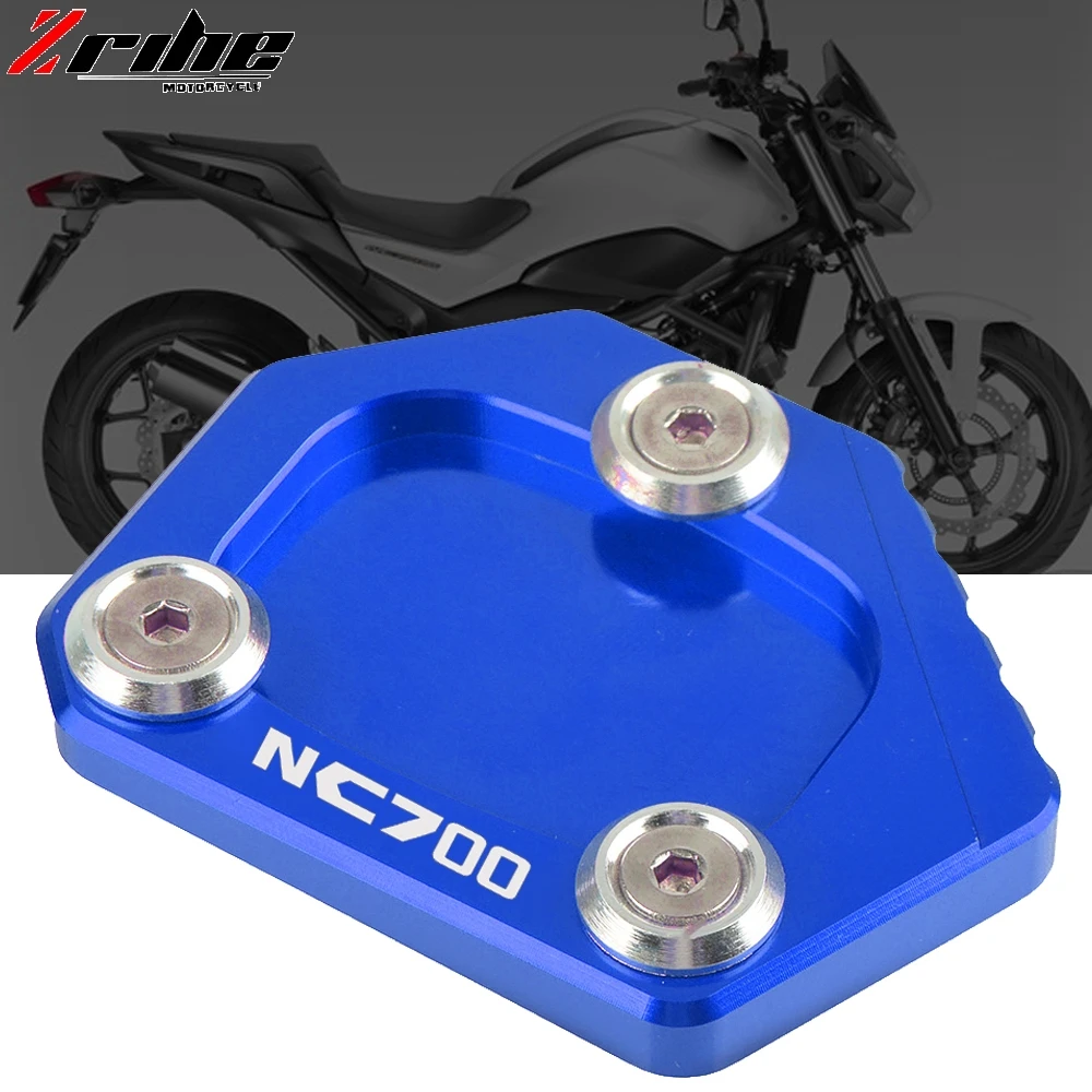 

For Honda NC750 NC750S NC750 S NC750X 2012 2013 2014 Motorcycle Aluminum Kickstand Foot Side Stand Extension Pad Support Plate
