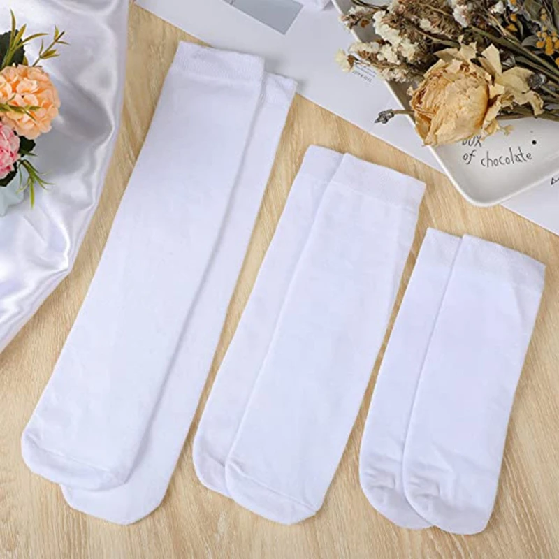 

5 Pairs Sublimation Blank Socks Double-sided Print Heat Transfer Tubbe Socks for Teen Adult DIY Personalized Socks
