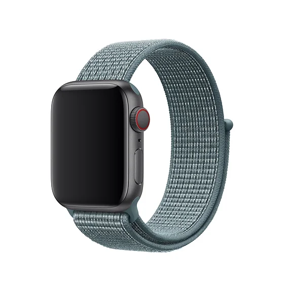 celestial teal Тканый нейлоновый ремешок для часов Apple Watch ремешок 40 мм 44 мм 38 мм 42 мм мягкая Спортивная петля для iWatch 5 4 3 2 1 дышащий ремешок - Цвет ремешка: celestial teal