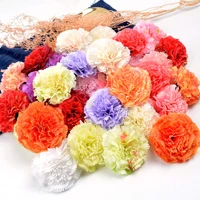 2510pcs 8cm artificial flower carnation flower head for wedding home party holiday decor diy vase wall gift box decoration