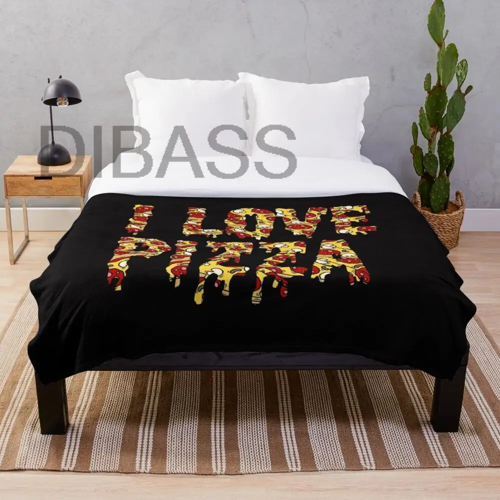 

I love pizza Blankets Super Soft Throw Blanket, Lightweight Plush Bed Flannel Blanket, Suitable for Adults and Children, Fashion