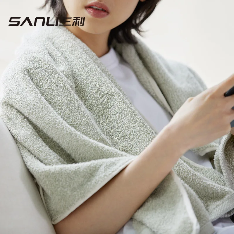 

[New Style Organic Cotton Bath Towel] Sanli Towel Adult Bath Towel Pure Cotton Wrapped Bath Towel Soft Absorbent 70*140 Bath Tow