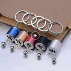 Новый автомобильный 6-Скоростной Шестеренчатый ящик передач с головкой, брелок, ручное металлическое кольцо для ключей, автомобильное крепление