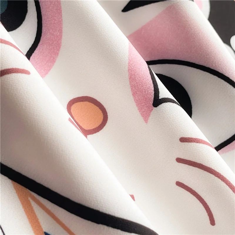 #4242 Summer Short Sleeve T Shirt Women Stand Collar Chinese Style Vintage Casual 3D Printed Long T Shirt Female Loose Retro