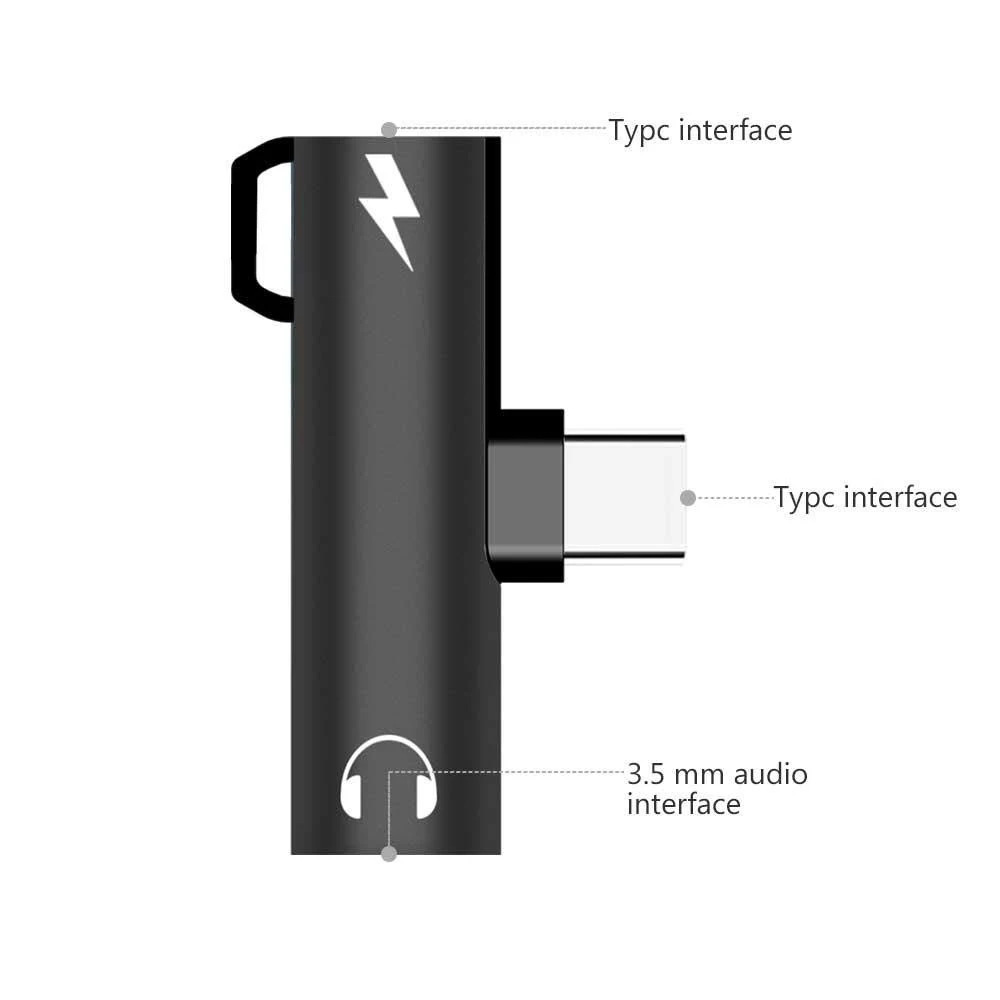 Olhveitra Тип C 3 5 мм AUX 2 в 1 USB адаптер для наушников samsung huawei Xiaomi OnePlus зарядное