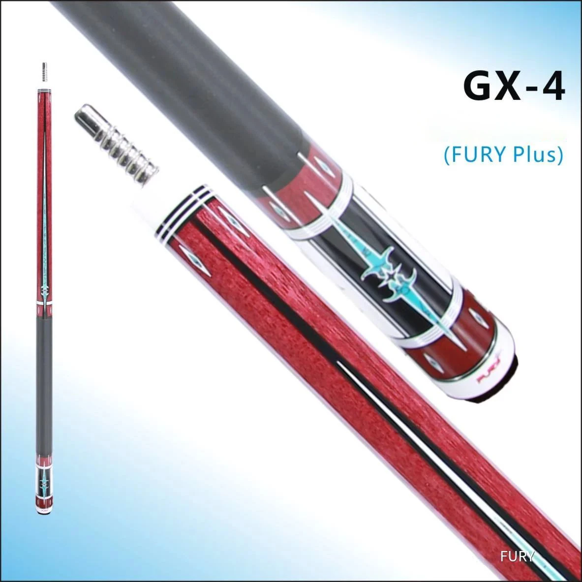Фурия GX 4 бассейн кия комплект бильярдный кий 13 мм черный Камуи М Наконечник High end