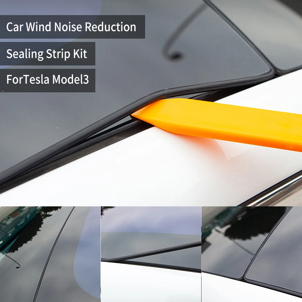 

Резиновая уплотнительная лента Sunroof, комплект для снижения шума и ветра, уплотнительная лента для защиты от пыли и солнца, комплект силиконо...