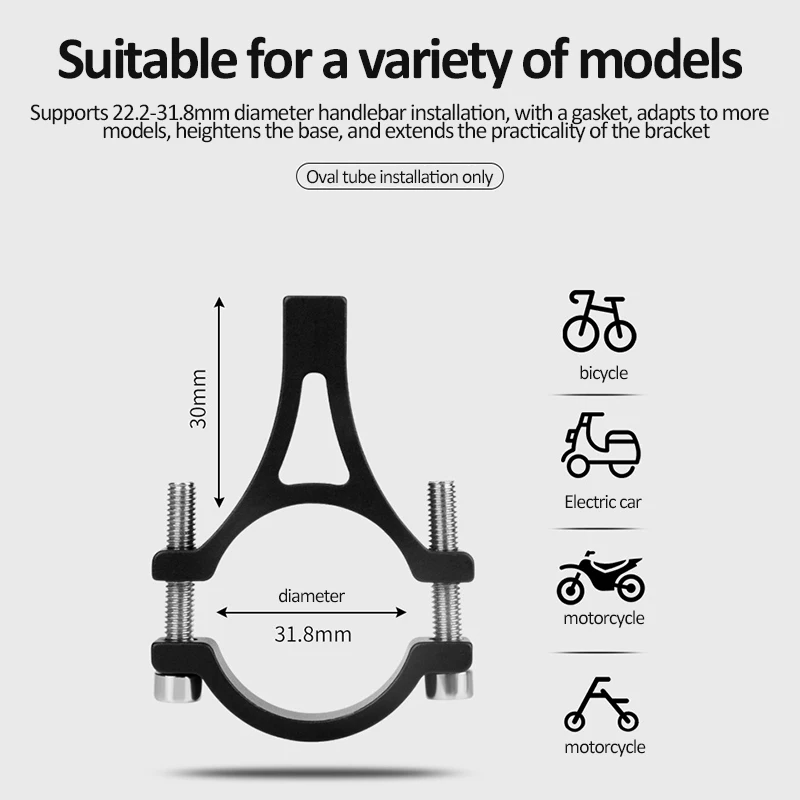 

Bike Phone Stand MTB Cycling Bicycle Phone Bracket Universal Phone Mount 4.5-6.5 inch Aluminum Alloy for iPhone 11 Pro Max XR