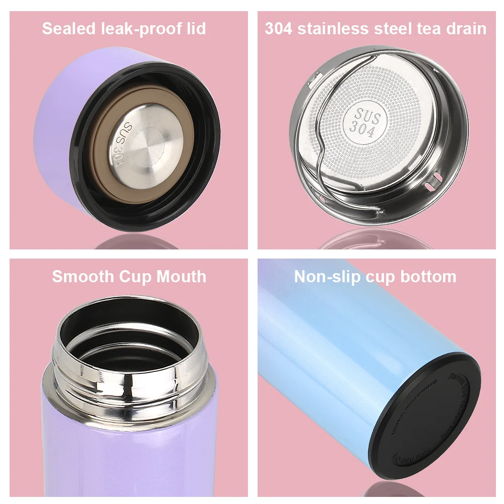 

NICEYARD 500ML Smart Insulation Cup Water Bottle Led Digital Temperature Display Coffee Cup for Outdoor Travel Stainless Steel