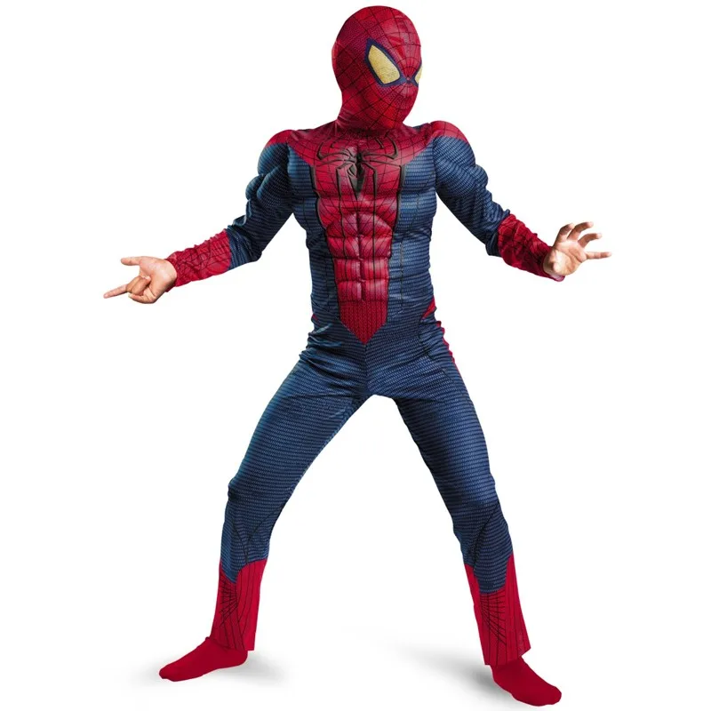 

Children Boy Amazing Spider cosplay costumes Classic Muscle Fantasy hero kids Halloween Carnival Party Costume