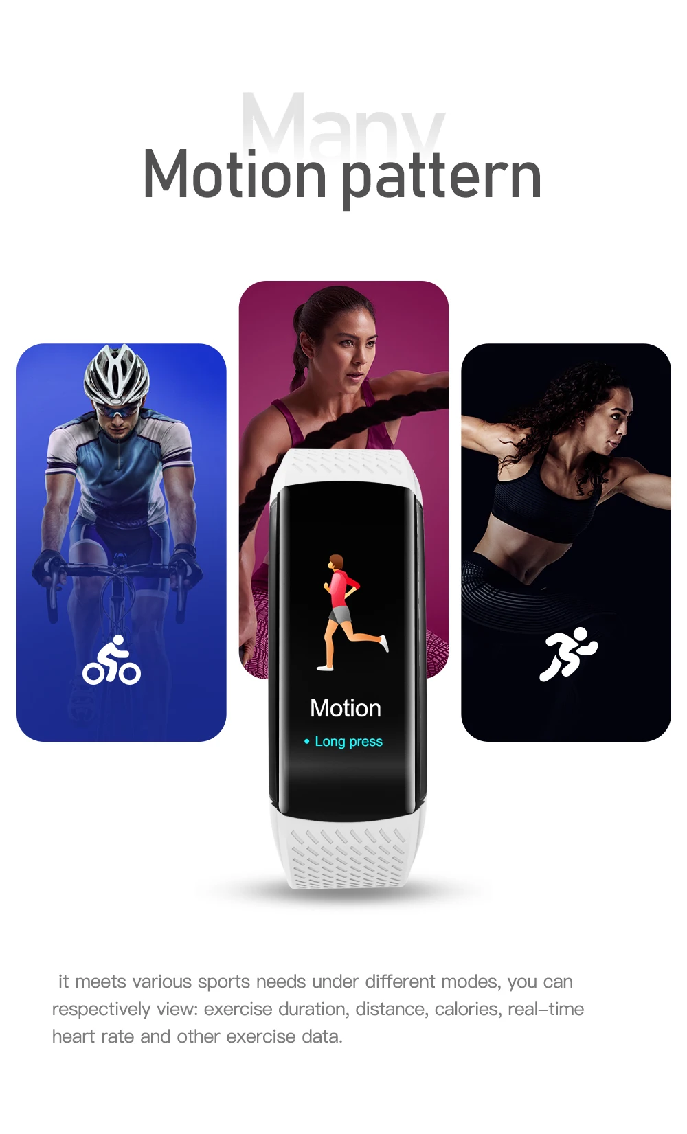 FOR Smart Fitness Bracelet Men Color Screen IP67 Waterproof Blood Pressure Heart Rate Monitor Wristband for Android IOS Phone C8