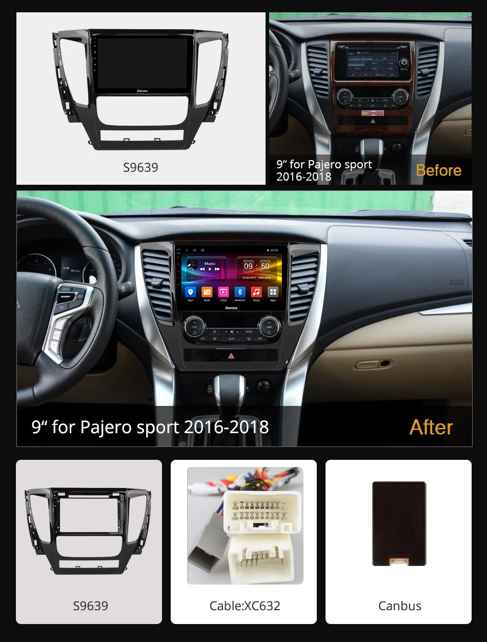 Ownice k3 k5 k6 9 дюймов Восьмиядерный DSP 360 панорама Android 0 Автомобильный GPS радио плеер