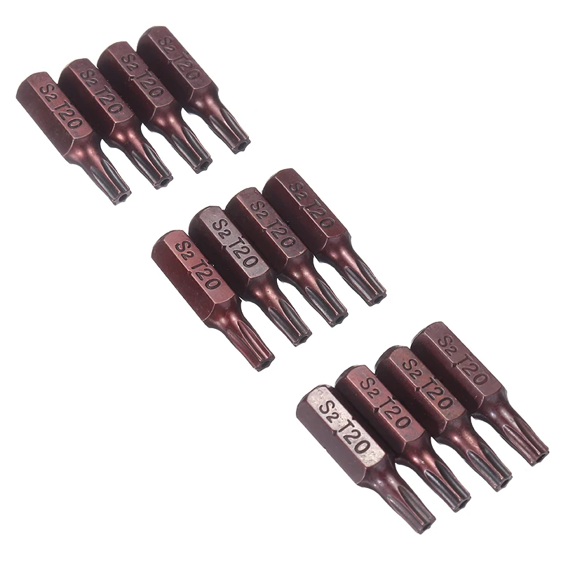 Новинка 12 шт. отвертка T20 Torx Security биты S2 Магнитная для отвертки аксессуары