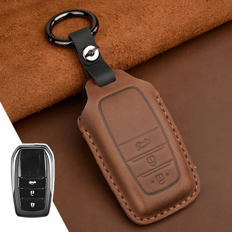 

High Quality New Car Key Case Shell Full Cover for Toyota Crown Highlander New Camry RAV4 Carola Leling Prado 2020 Accessories