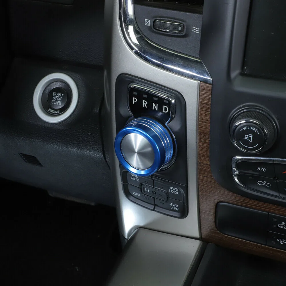 Ручка переключателя из алюминиевого сплава кольцевая Крышка для 2013-2017 Dodge Ram 1500