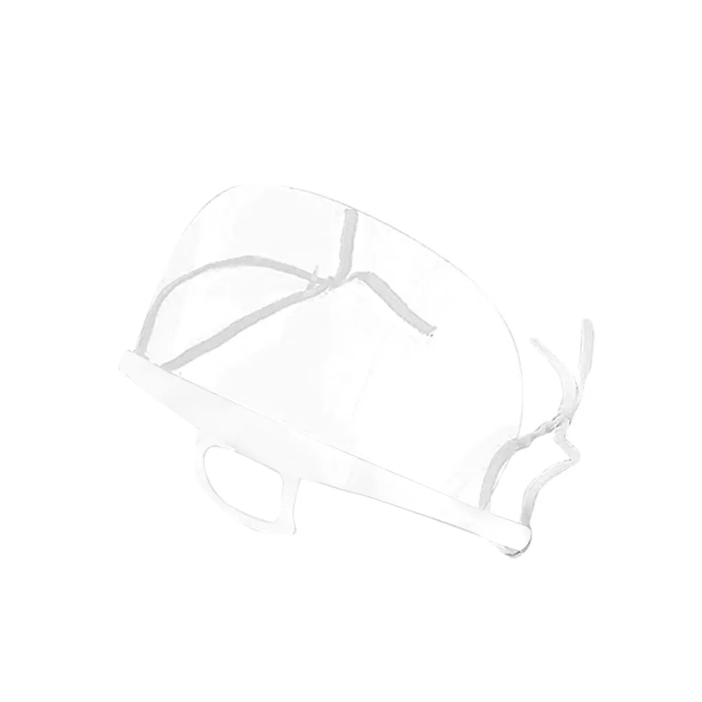 

10 PCS Work Wear Men Women Transparent Plastic Mask Chef Kitchen Service Masks Outdoor Face Masks Cover Protect Unisex Mask