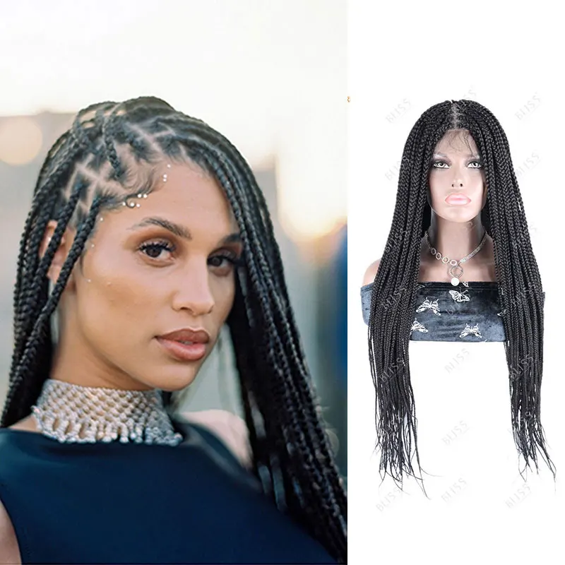 

Синтетические парики на сетке, африканские плетеные волосы для чернокожих женщин, 30 дюймов, плетеные волосы, 13X6 парик на сетке, африканские ...