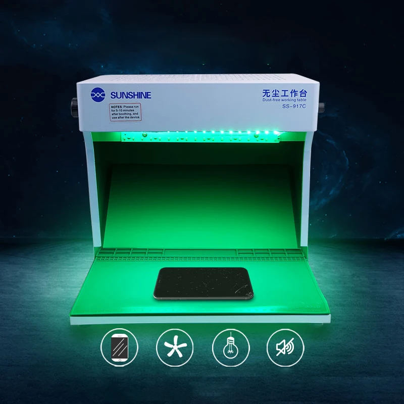 Cheap SS 917C الغبار شحن العمل غرفة مكافحة الغبار العمل مقاعد البدلاء قابل للتعديل الرياح تنظيف غرفة للهاتف تجديد إصلاح طاولة العمل