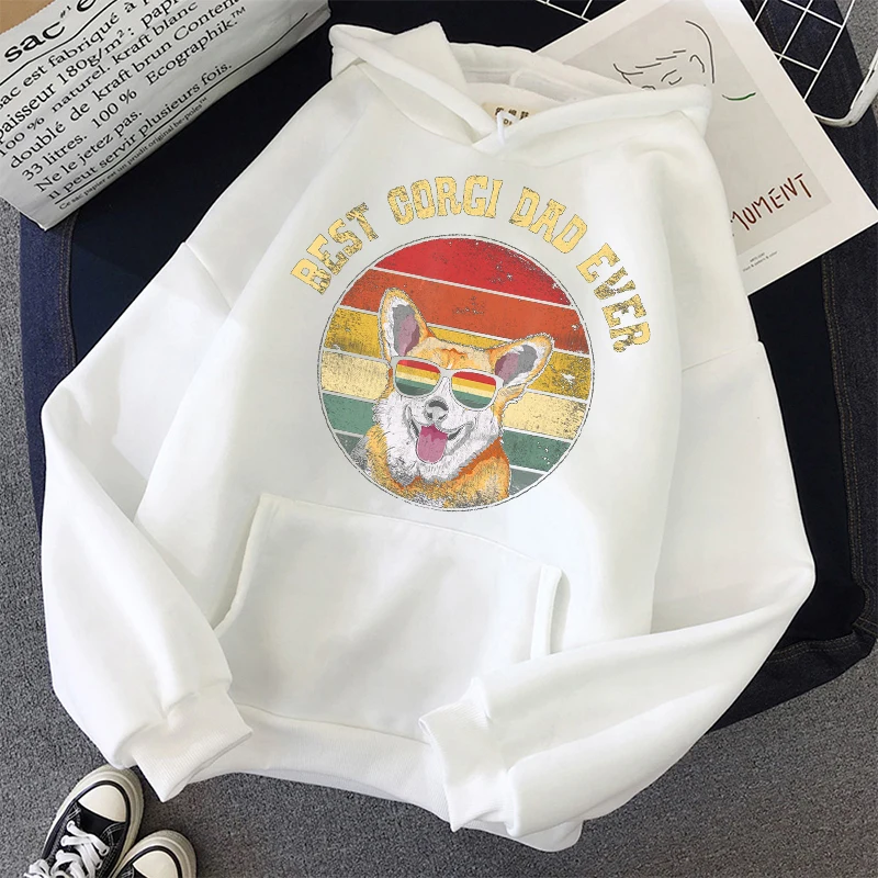 Women Solid Color Hoodies Sweatshirt Tops Oversized Moletom Corgi Go Away Hoodies Unisex Sweetshirt Travis Scott