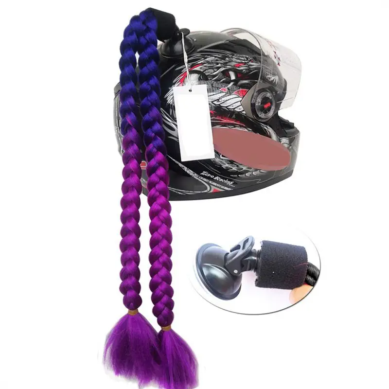 Мотоциклетный шлем косички женский парик с косами для мотоциклетных шлемов Twist