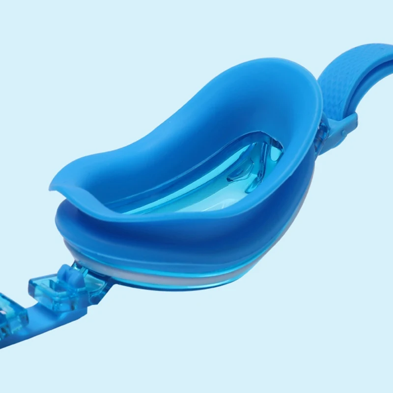 Водонепроницаемые детские плавательные очки силиконовые анти противотуманные с