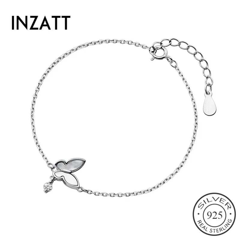 

Браслет женский из серебра 925 пробы в виде бабочки