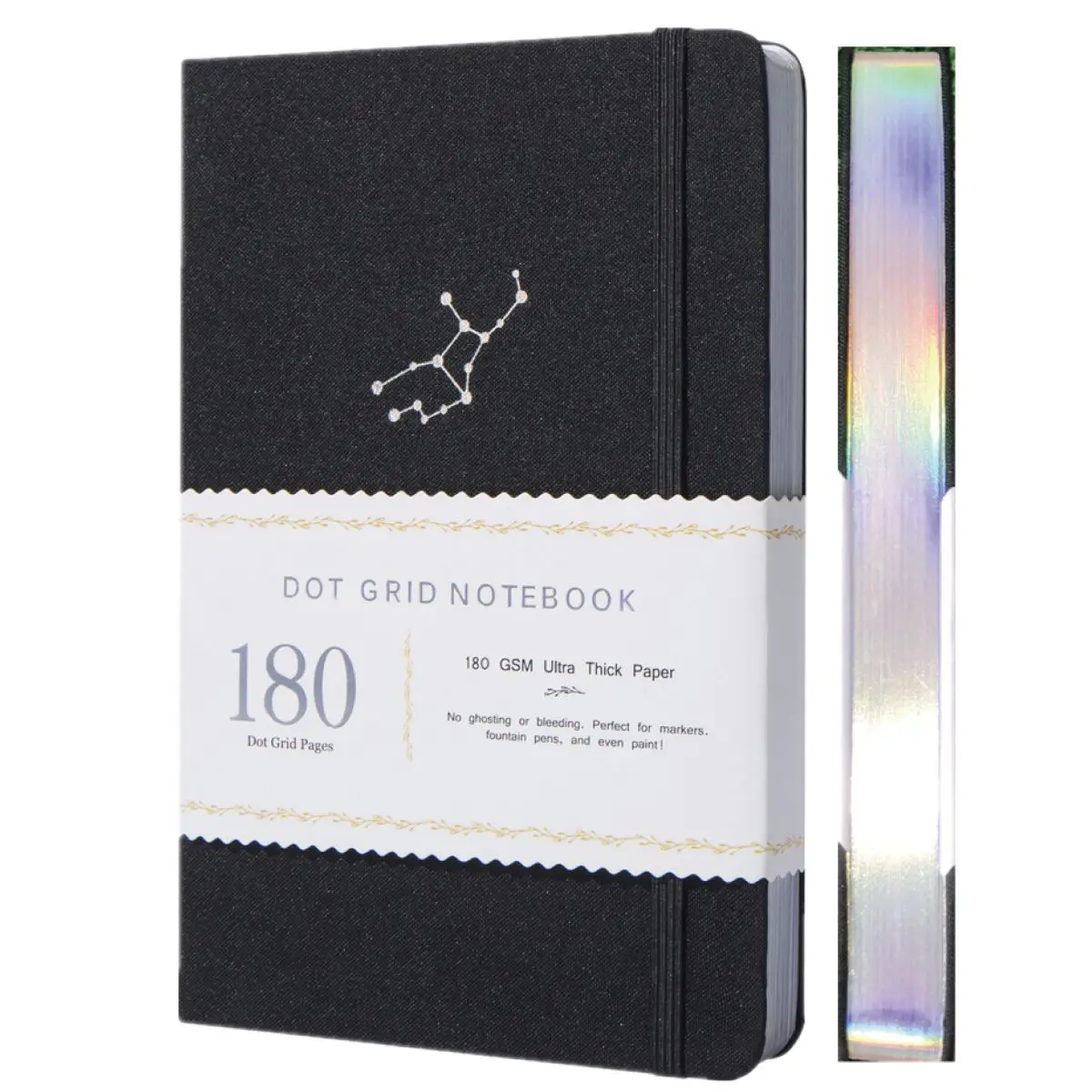 

A5 Zodiac Virgo Dot Grid Notebook Dotted Journal 180gsm Bamboo Thick Paper 160 Pages 5*5MM Dots - BOX Gift