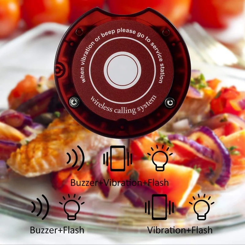SU-668 Pager System for Restaurant 999 Beepers Wireless Calling with 10 Coaster Pagers Queue Truck Clinic Hosp | Электроника