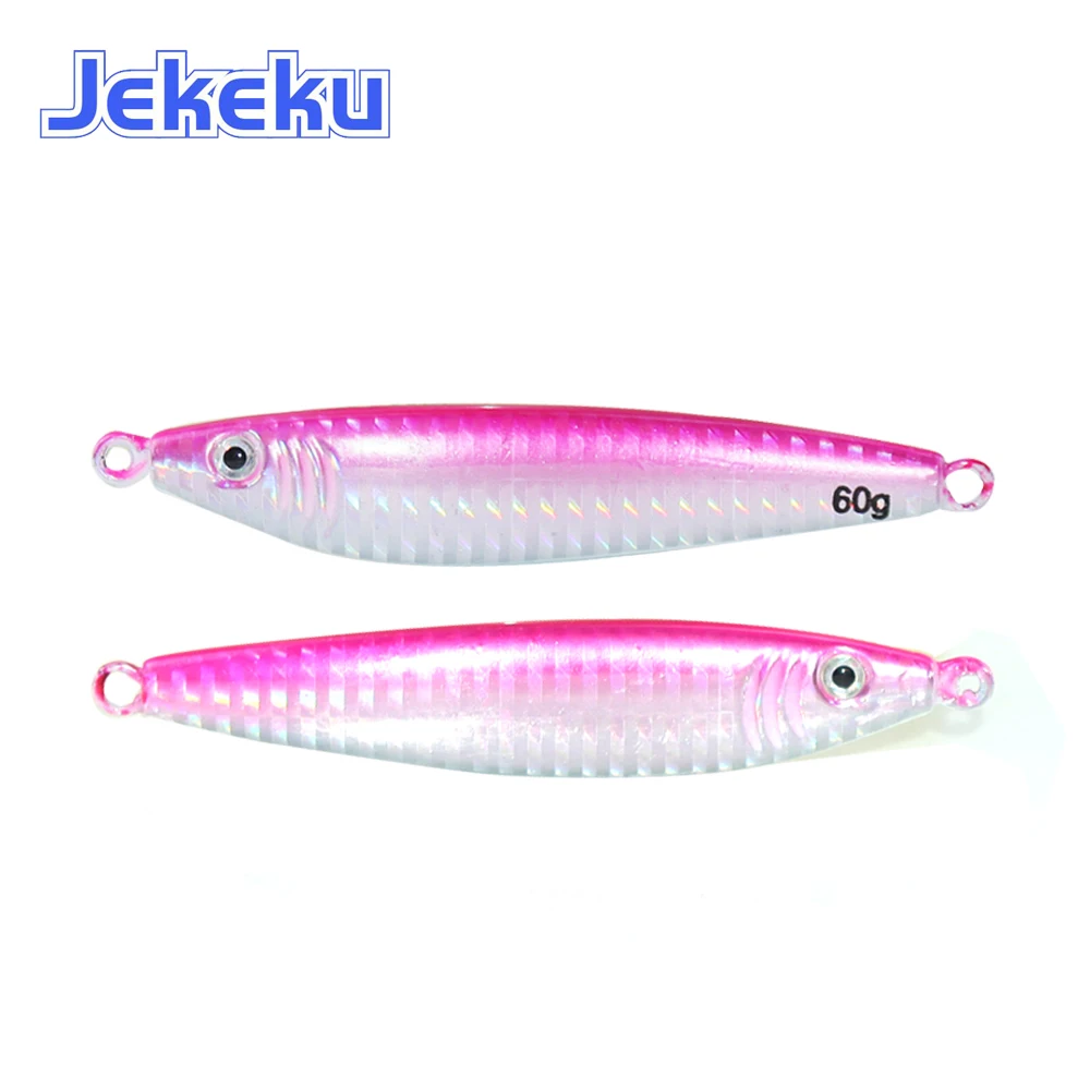 JEKEKU приманка для джиггинга 60 г 80 120 150 металлическая рыболовная соленой воды яркая