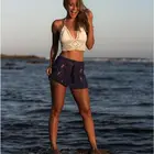 Aproms Хлопковые вязаные крючком мини-юбки в стиле бохо Летняя женская пляжная мини-юбка с высокой талией крутая бикини для девушек 2020