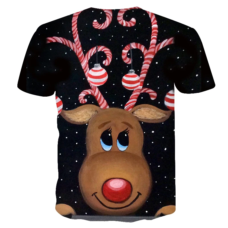 2019 футболка Nouveau hommes mode Noёl s drΩ Le Santa imprimе ddecontract 3d bonhomme de neige fête | Мужская одежда