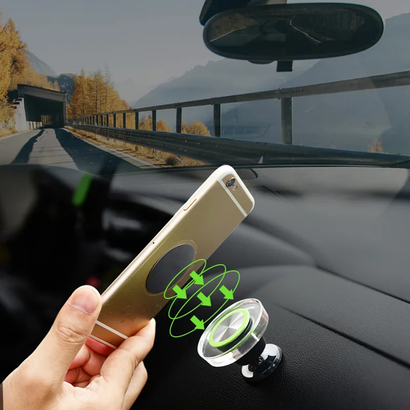 Универсальный магнитный держатель для смартфона с креплением на приборную