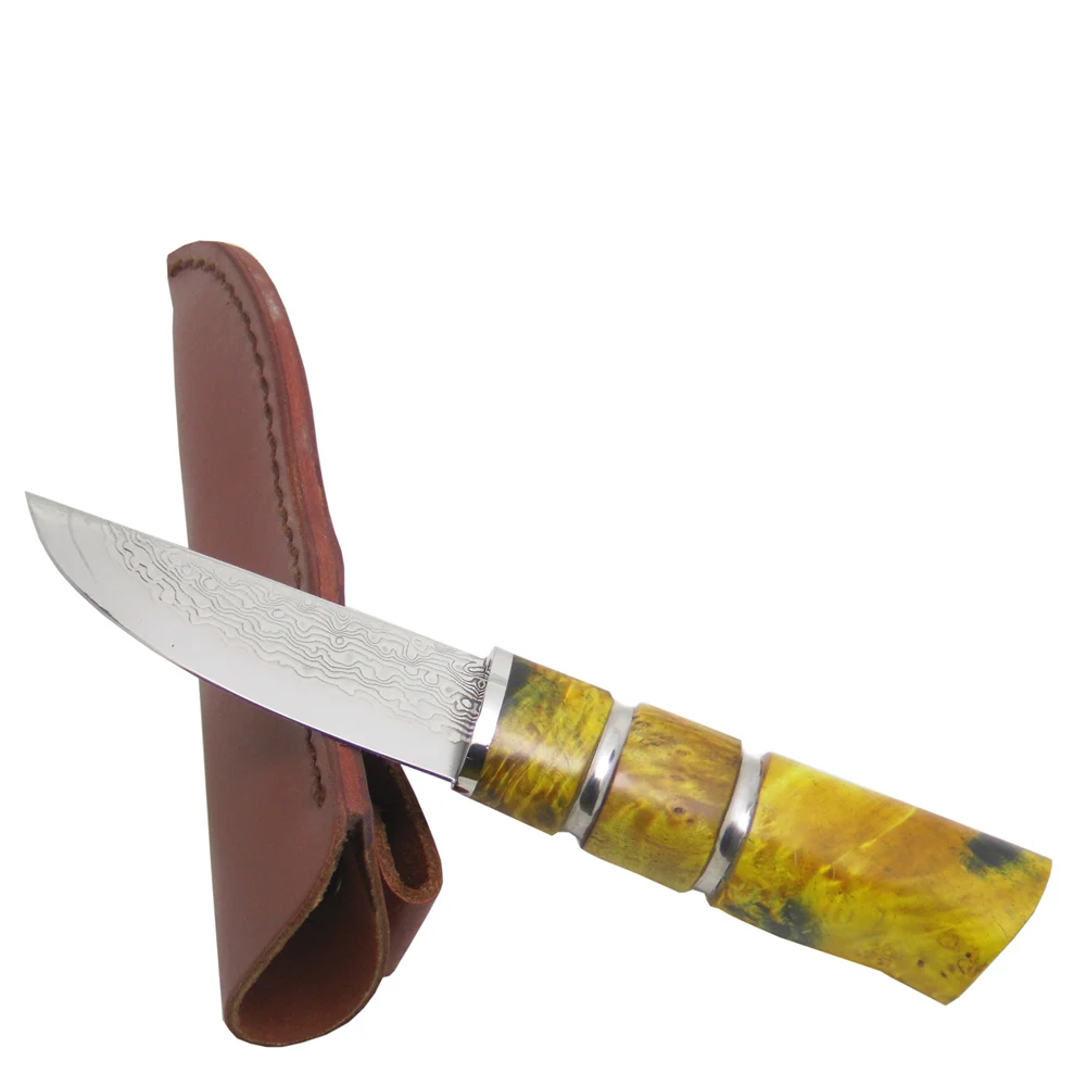 MASALONG стабильный вылечиваемый деревянный самурайский фиксированный нож прямой