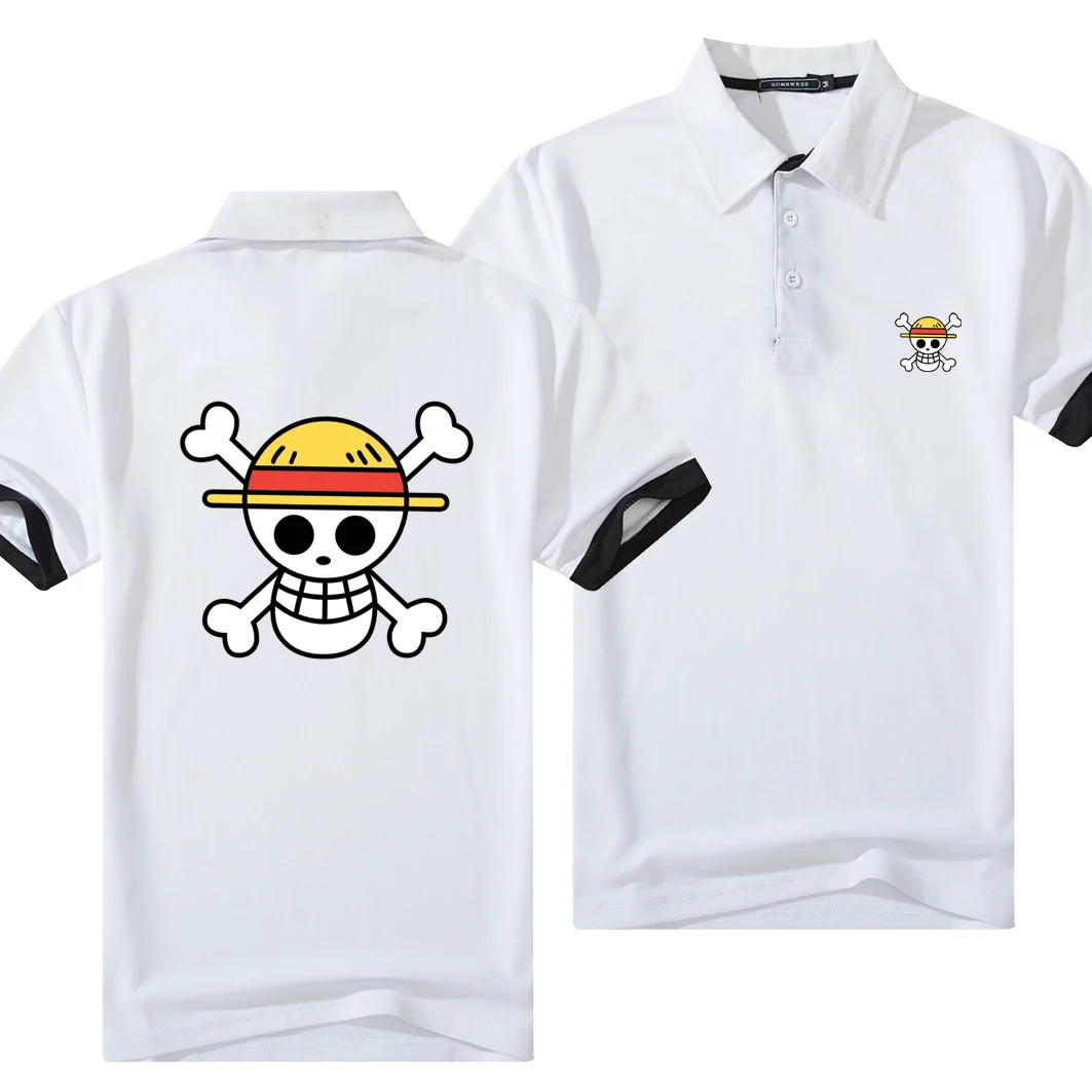 

2021 men's summer new lapel printing loose casual sports comfortable sweat-absorbent short-sleeved T-shirt T-shirt top