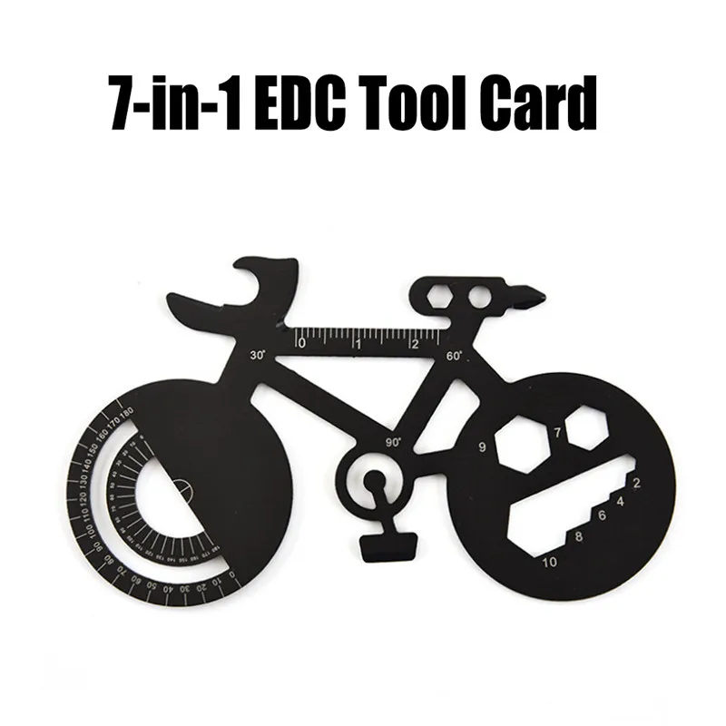 

Funny Bicycle Shape Wrench Multi Tool Multi-purpose Mountain Bike Repair Spoke Wrench Tool Portable Outdoor Camping Edc Tool z1