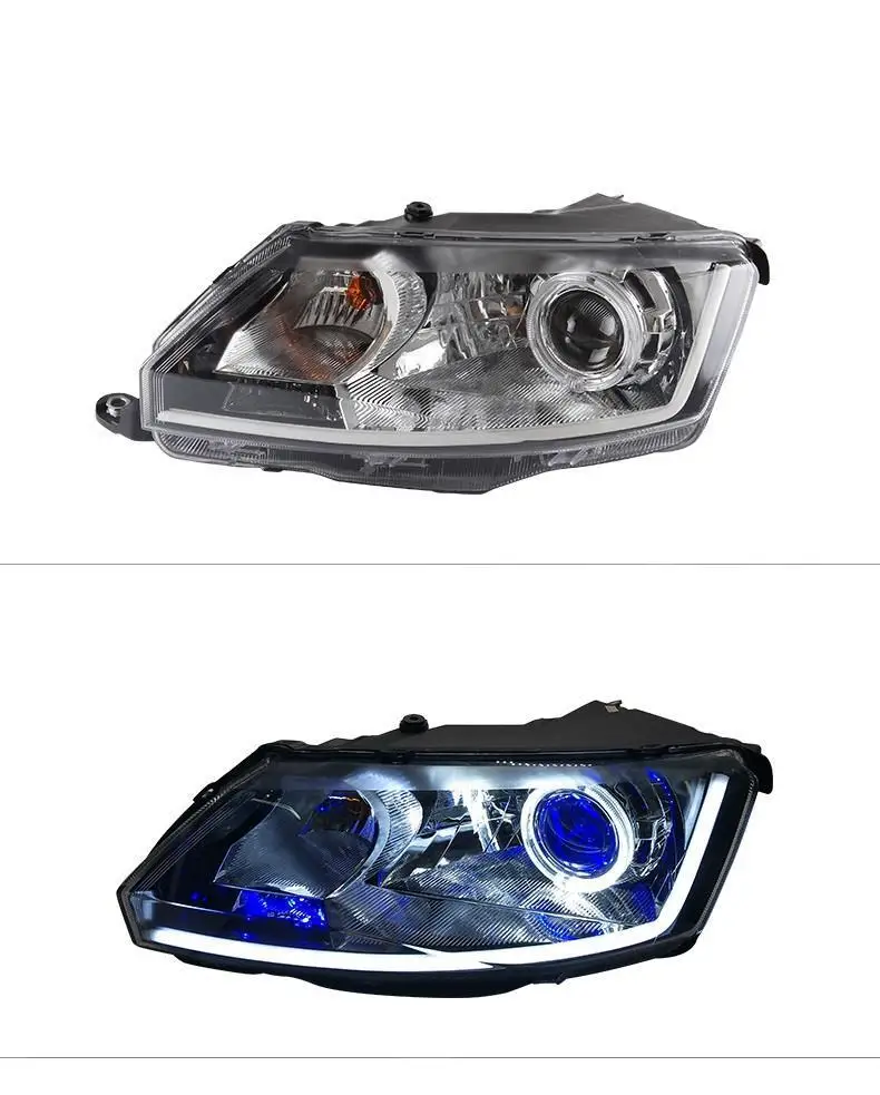 Luces Para Auto Automovil Assessoires сборка Cob Стайлинг светодиодные ходовые огни автомобиля Освещение Фары 18 для Skoda Rapid