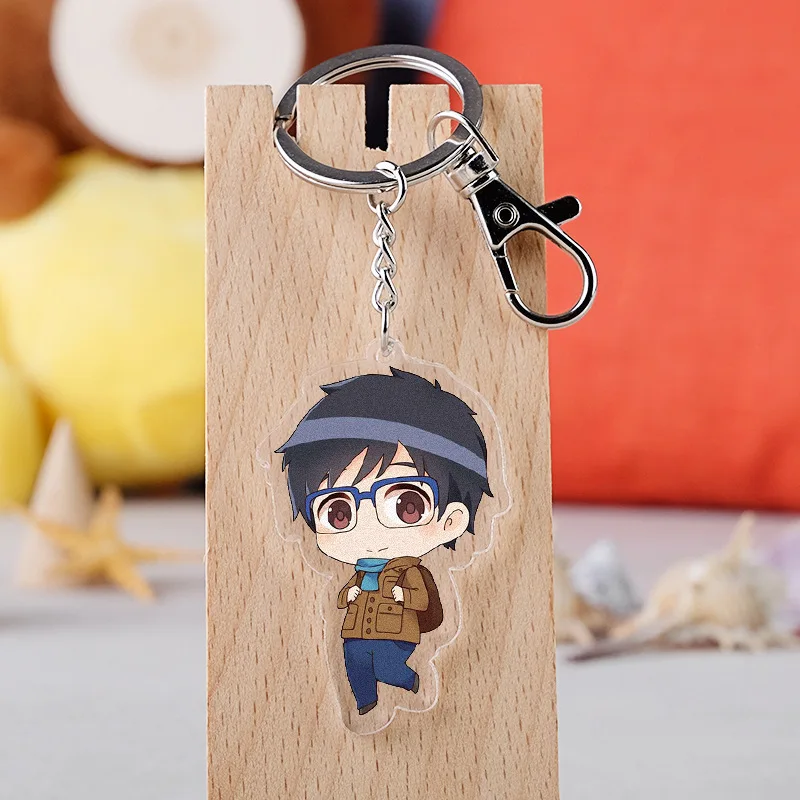 COSANER Yuri on Ice модные аниме акриловые брелки для ключей Мультяшные подвеска брелок