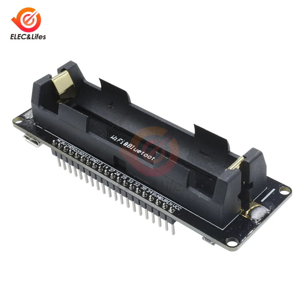 Беспроводная макетная плата ESP32 Двухрежимная Wi Fi Bluetooth модуль CP2104 с диагональю 18650