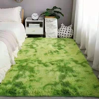 nordic tie dyeing anti slip carpet super soft fluffy plush bedroom rug for living room decoration area rug boy crawling carpets
