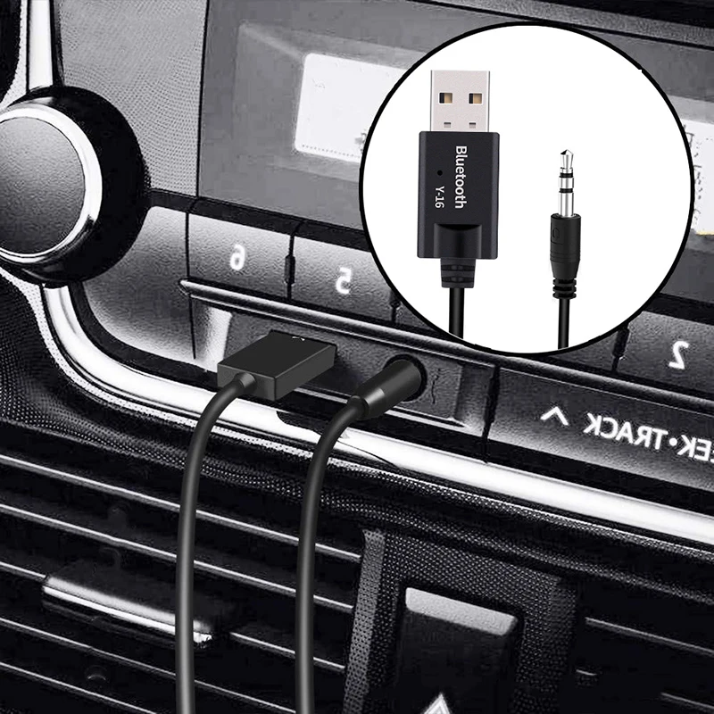 Bluetooth приемник USB аудио 4 2 ключ 3 5 мм AUX Jack беспроводной автомобильный музыкальный